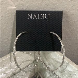 Nadri Cubic Zirconium Hoop Earrings